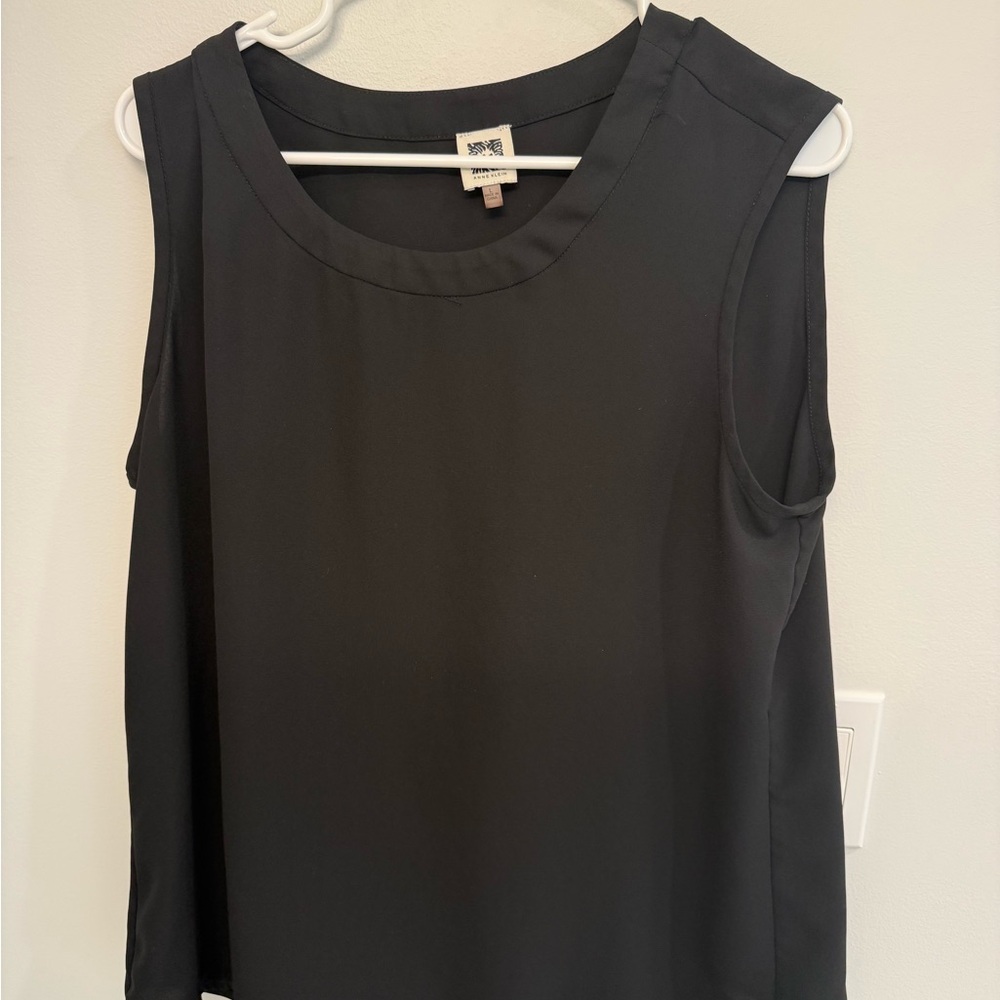 Anne Klein Classic Black Muscle Tee